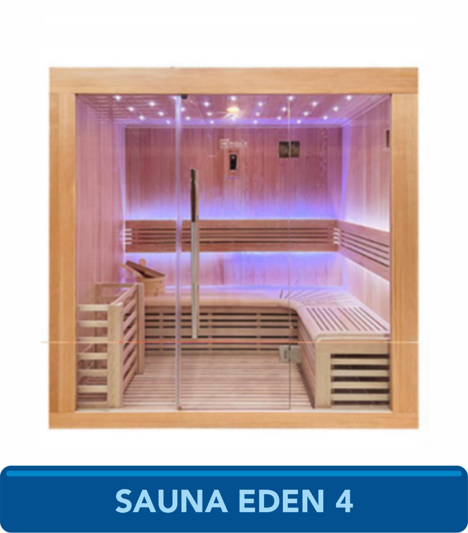 SAUNA INTERIOR A VAPOR UTOPIA 4 LUGARES HOLL'S