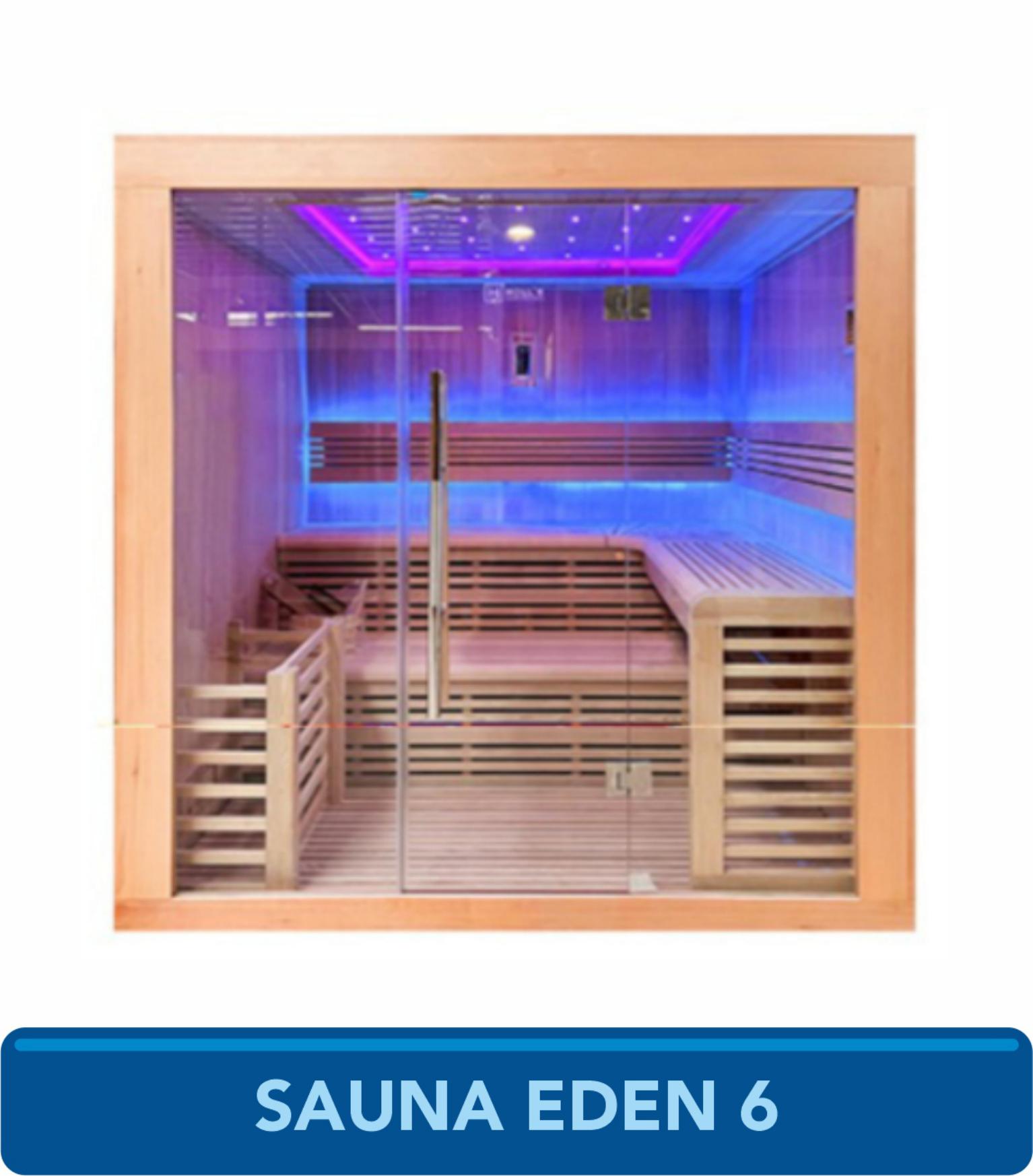 SAUNA INTERIOR A VAPOR UTOPIA 6 LUGARES HOLL'S