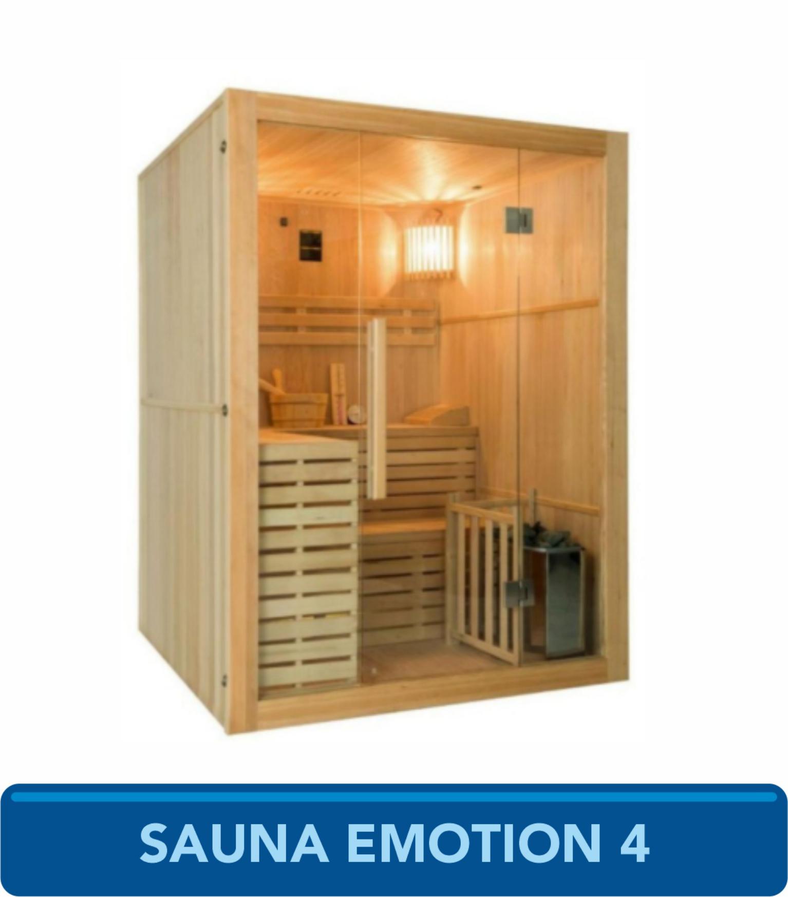 SAUNA INTERIOR A VAPOR SENSE 4 LUGARES FRANCE SAUNA