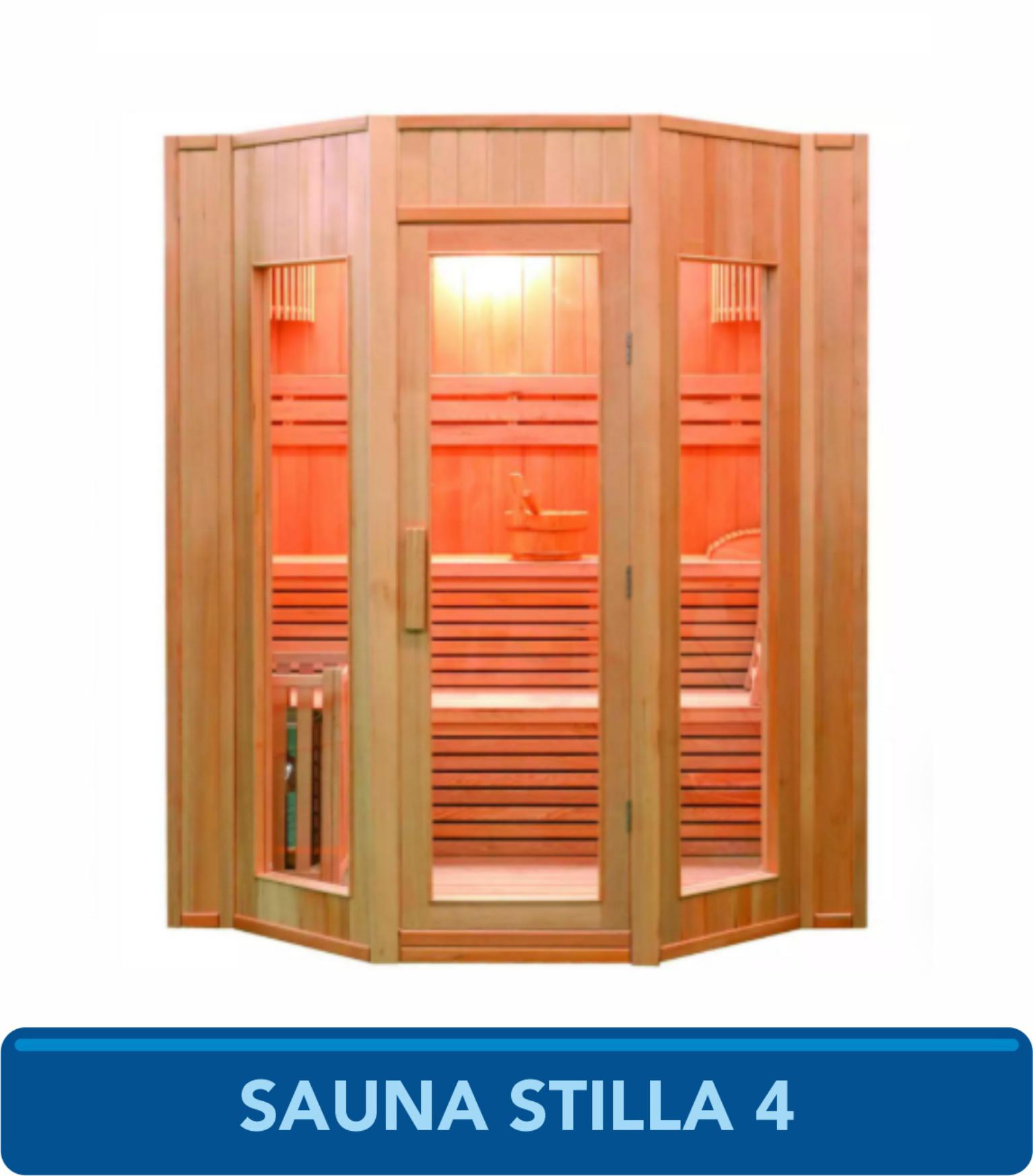 SAUNA INTERIOR A VAPOR ZEN 4 LUGARES FRANCE SAUNA