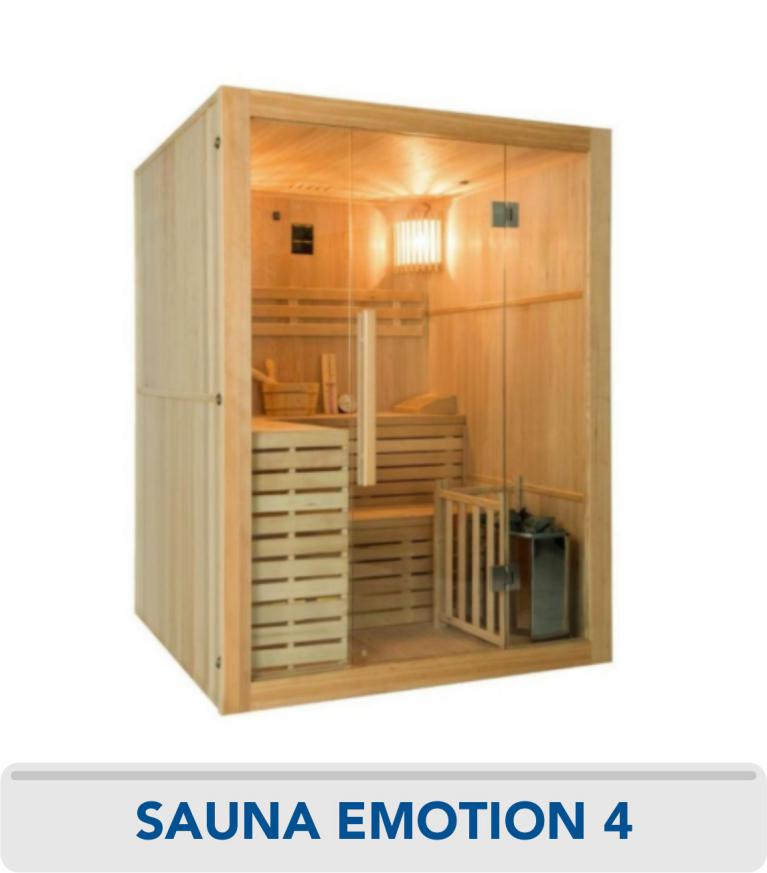 SAUNA INTERIOR A VAPOR SENSE 4 LUGARES FRANCE SAUNA